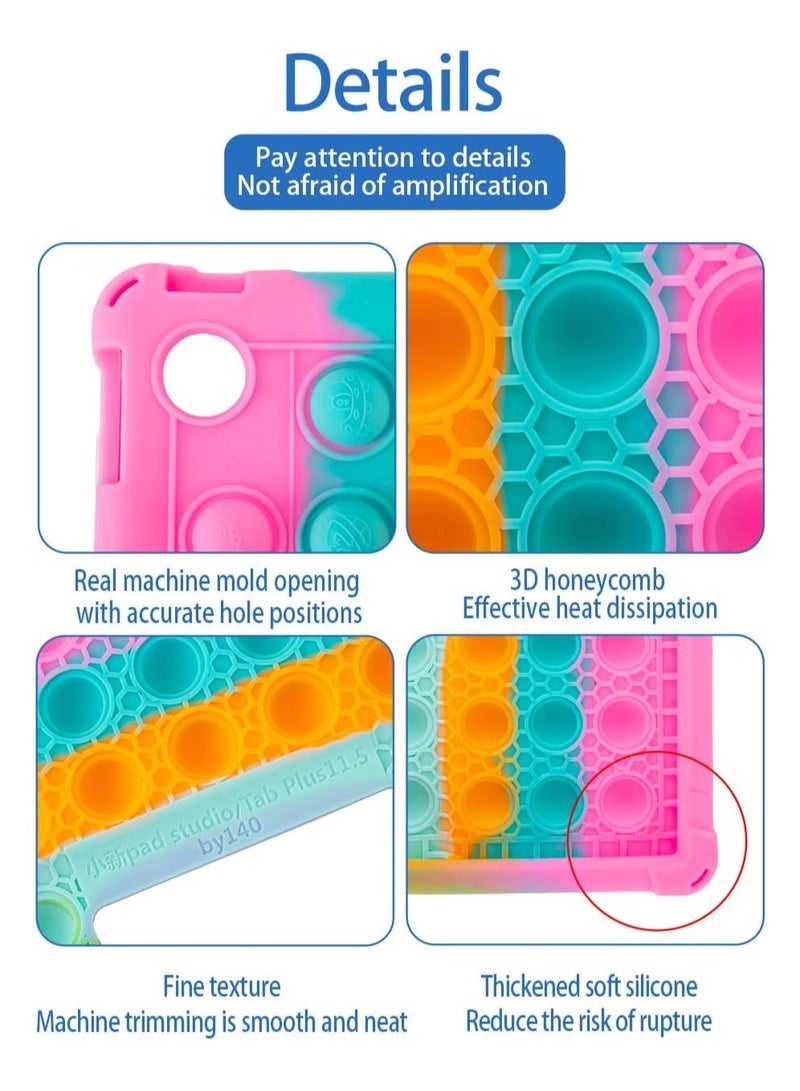 Kids Case for Lenovo Tab Plus 11.5-inch 2024 (TB351FU) Shockproof Silicone Adjustable Stand Precision Case for Tab Plus 11.5-inch - Image 3